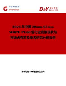 2026年中國20mm-63mm MDPE PE80管行業發展現狀與市場占有率及排名研究分析報告