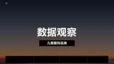 兒童服飾行業(yè)知行數(shù)據(jù)觀察：兒童服飾品類