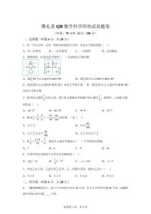湖南省长沙市2025年人教版小升初考试（QB班选拔）数学试卷【含答案】