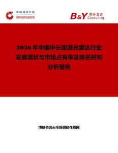 2026年中國中長距激光雷達行業發展現狀與市場占有率及排名研究分析報告