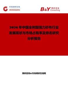 2026年中國全樹脂強力砂布行業發展現狀與市場占有率及排名研究分析報告