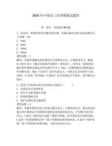 2026年中級(jí)電工培訓(xùn)模擬試題庫(kù)（奪分金卷）