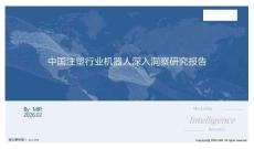 2025中國注塑行業機器人深入洞察研究報告