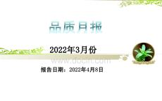 品質月報2022年3月份