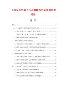 2025年中國26-二氯氰芐市場調查研究報告