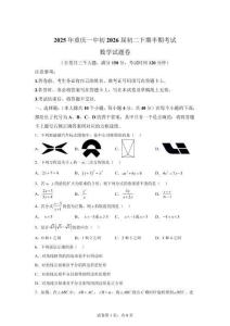 重庆市校2024-2025学年八年级下学期5月期中数学试题 【含答案】