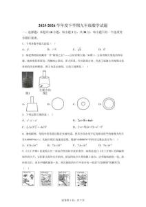山东聊城市冠县金太阳等校2025-2026学年度下学期九年级数学试题【含答案】