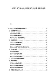 中國工業氣體市場供需格局與進口替代機會報告