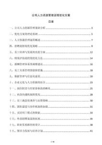 公司人力資源管理流程優化方案