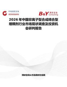 2026年中国非离子型合成缔合型增稠剂行业市场现状调查及投资机会研判报告