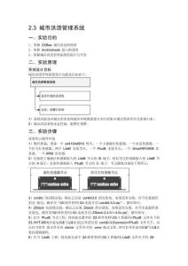 智慧城市-城市洪涝管理系统