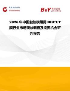 2026年中國觸控模組用BOPET膜行業(yè)市場現(xiàn)狀調(diào)查及投資機(jī)會研判報告