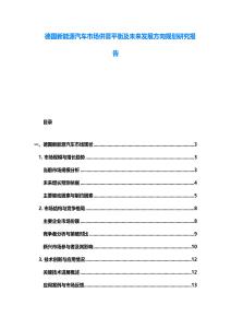 德国新能源汽车市场供需平衡及未来发展方向规划研究报告