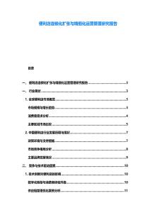 便利店連鎖化擴張與精細化運營管理研究報告