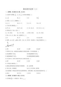 2025--2026學年人教版七年級上冊測試卷期末教學反饋（三）