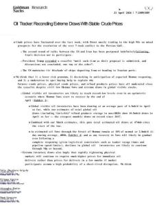 高盛-原油追蹤：極端庫存去化與穩定原油價格的平衡-Oil Tracker：Reconciling Extreme Draws With Stable Crude Prices-20260421