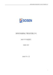崧盛股份：2025年年度報告