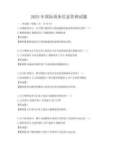 2025年國際商務(wù)信息管理試題