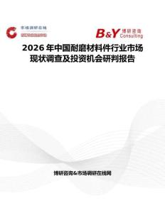 2026年中國耐磨材料件行業市場現狀調查及投資機會研判報告