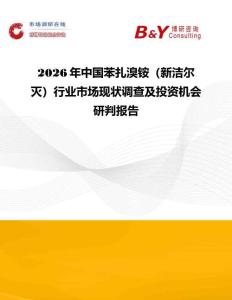 2026年中國苯扎溴銨（新潔爾滅）行業(yè)市場現(xiàn)狀調(diào)查及投資機(jī)會研判報告