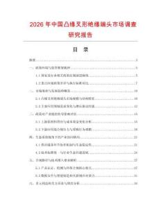 2026年中國凸緣叉形絕緣端頭市場調(diào)查研究報告