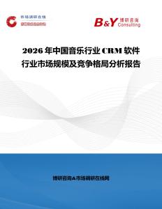 2026年中國音樂行業CRM軟件行業市場規模及競爭格局分析報告