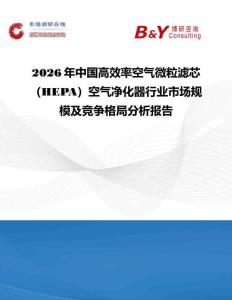 2026年中國高效率空氣微粒濾芯（HEPA）空氣凈化器行業市場規模及競爭格局分析報告