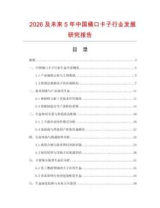 2026及未來5年中國桶口卡子行業發展研究報告