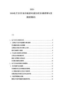 2025-2030電子支付行業市場競爭全面分析及風險管理與發展前景報告