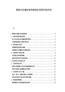 散装LNG运输市场发展现状及投资风险评估