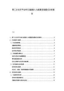 第三方支付平臺NFC功能接入與流量變現(xiàn)模式分析報告