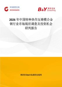 2026年中国特种热作压铸模合金钢行业市场现状调查及投资机会研判报告