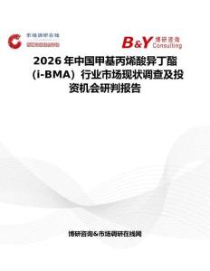 2026年中國甲基丙烯酸異丁酯（i-BMA）行業(yè)市場現狀調查及投資機會研判報告