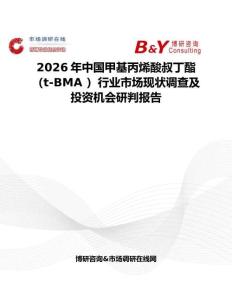 2026年中國甲基丙烯酸叔丁酯（t-BMA ）行業(yè)市場現(xiàn)狀調(diào)查及投資機(jī)會研判報(bào)告