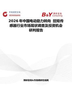 2026年中國電動助力轉向  扭矩傳感器行業市場現狀調查及投資機會研判報告