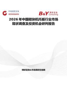 2026年中國砌塊機托板行業(yè)市場現(xiàn)狀調(diào)查及投資機會研判報告