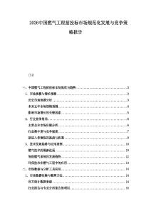2026中國燃氣工程招投標市場規范化發展與競爭策略報告
