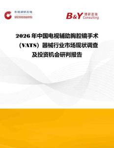 2026年中國電視輔助胸腔鏡手術（VATS）器械行業市場現狀調查及投資機會研判報告