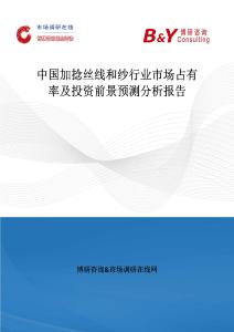 中國加捻絲線和紗行業(yè)市場占有率及投資前景預測分析報告