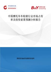 中國摩托車車輪轂行業市場占有率及投資前景預測分析報告