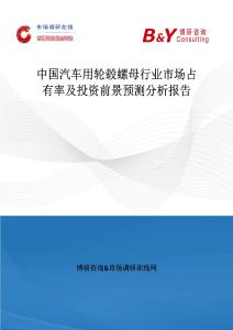 中國汽車用輪轂螺母行業(yè)市場占有率及投資前景預(yù)測分析報告