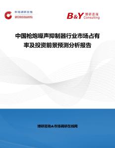 中國槍炮噪聲抑制器行業(yè)市場占有率及投資前景預(yù)測分析報告