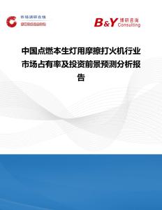 中國點燃本生燈用摩擦打火機行業市場占有率及投資前景預測分析報告