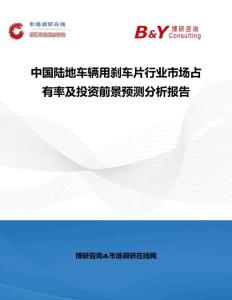 中國陸地車輛用剎車片行業市場占有率及投資前景預測分析報告