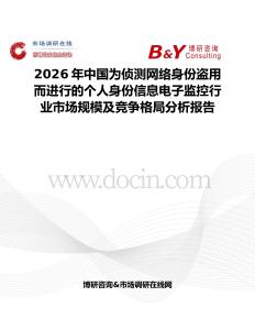 2026年中國為偵測網絡身份盜用而進行的個人身份信息電子監控行業市場規模及競爭格局分析報告