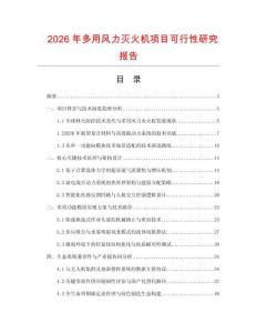 2026年多用風(fēng)力滅火機(jī)項(xiàng)目可行性研究報(bào)告
