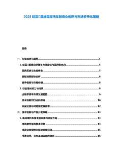 2025哈雷·戴维森摩托车制造业创新与市场多元化策略