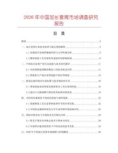 2026年中國加長套筒市場調查研究報告