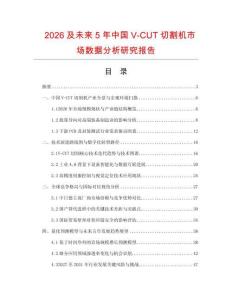 2026及未來5年中國V-CUT切割機市場數據分析研究報告