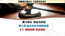 25-26學(xué)年政治(統(tǒng)編版)選擇性必修第二冊課件：8.2 誠信經(jīng)營 依法納稅